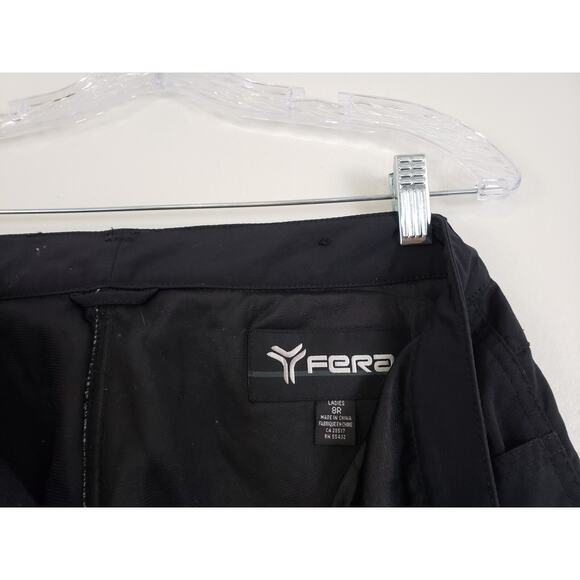 (Ju) FERA WOMEN'S SKI PANTS SIZE 8R Snowboard Lined Black Winter - Picture 8 of 10